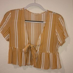 LA Hearts Tie Crop Top